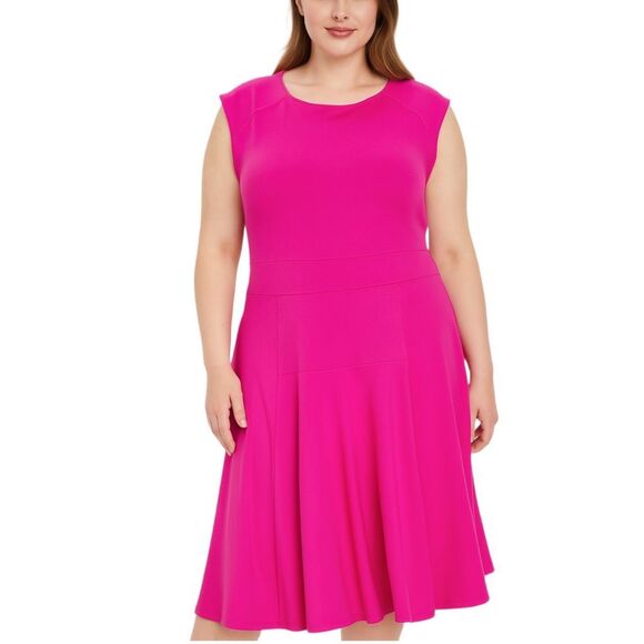 Lands End size size L 14/16 knit fit & flare dress. - Picture 1 of 6